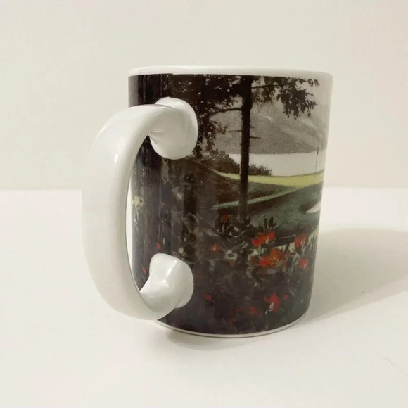 2003 The Approach D R Laird Print Collector Coffee Mug Tea Cup Golf - Picture 4 of 15